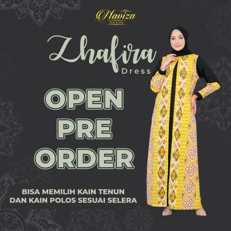 GAMIS TENUN DRESS TENUN ORIGINAL KAIN TENUN JEPARA SUPER PREMIUM KOMBINASI TOYOBO