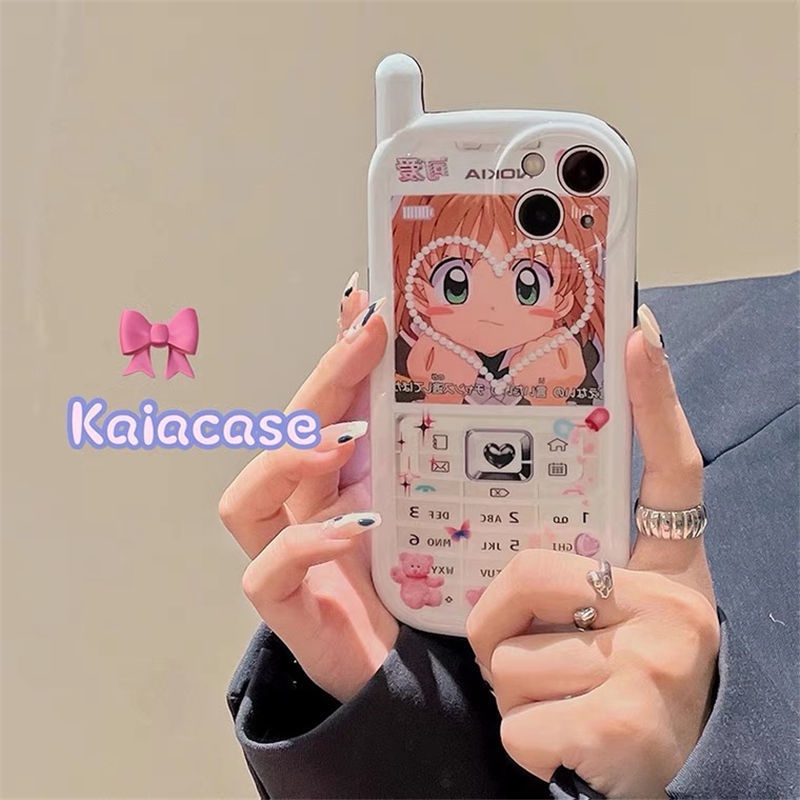 Soft Case Silikon Desain Gadis Lucu Untuk iPhone 12 13 11 Pro Max X Xs Max Xr