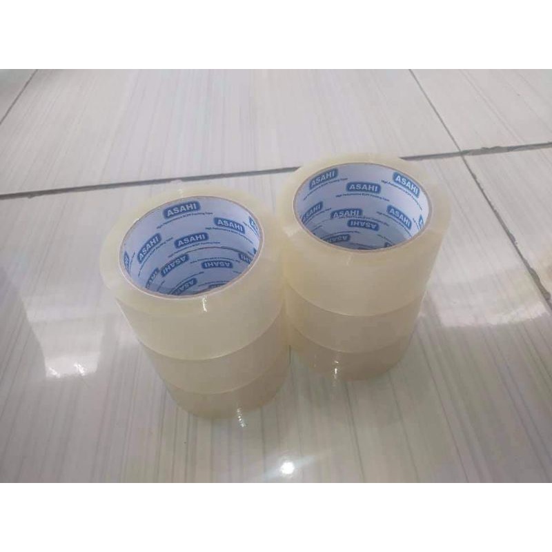 

Lakban bening merk star tape 100 yard x 45 mm