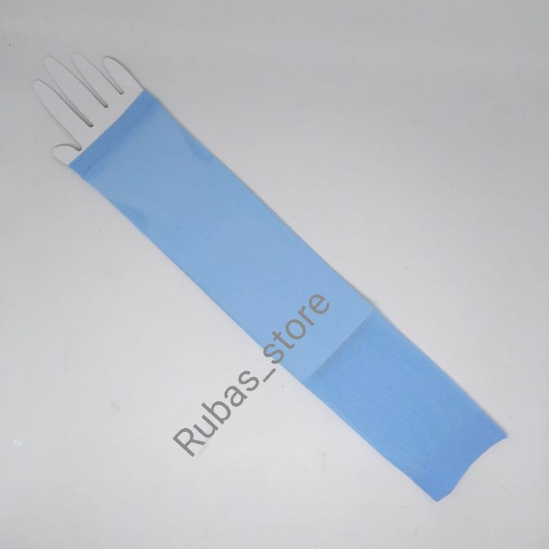 Manset tangan / handsock / sarung lengan panjang polos dewasa-Biru muda