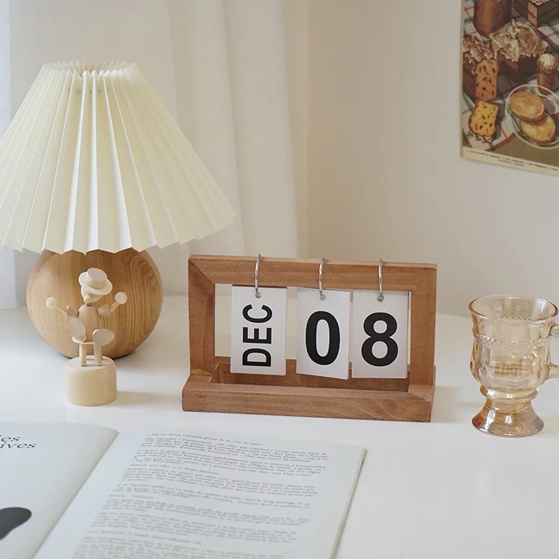 

Korean Wood Calendar, kalender kayu aesthetic