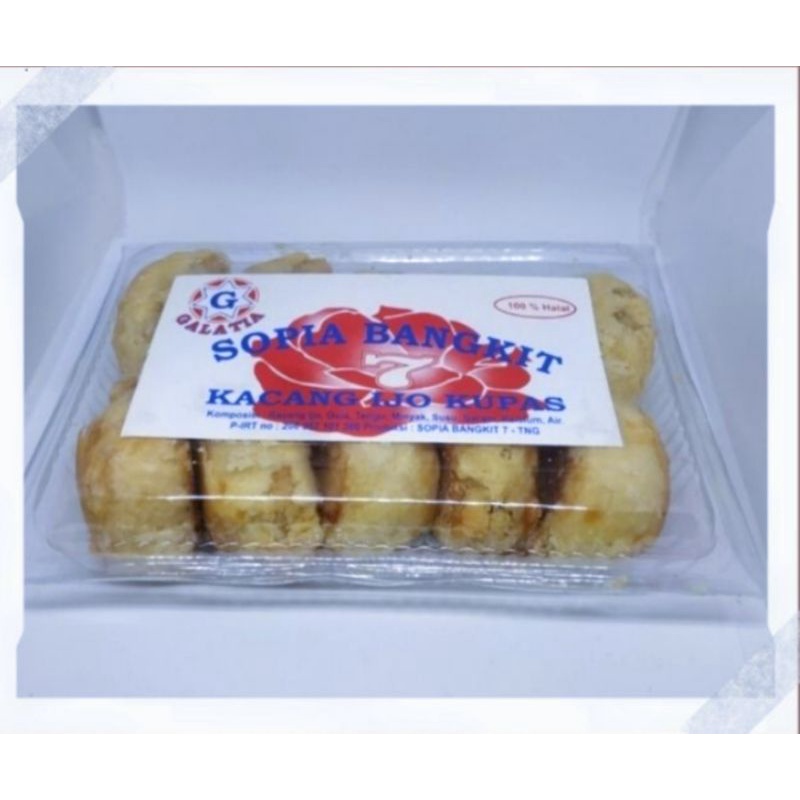 Sopia Bangkit Isi Kacang Hijau Kupas / Kue Pia Kacang ijo kupas 1 pak isi 10 / Bakpia
