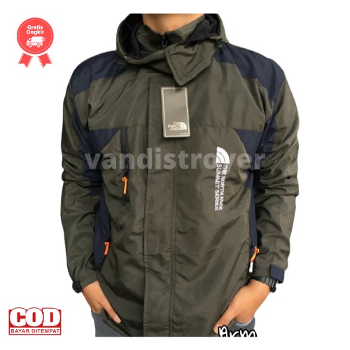 Jaket gunung /Jaket pendaki gunung pria / jaket murah / jaket outdoor TNF summit seriez-ARMY - HITAM