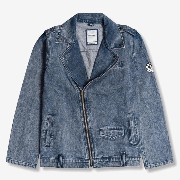 biker jacket denim