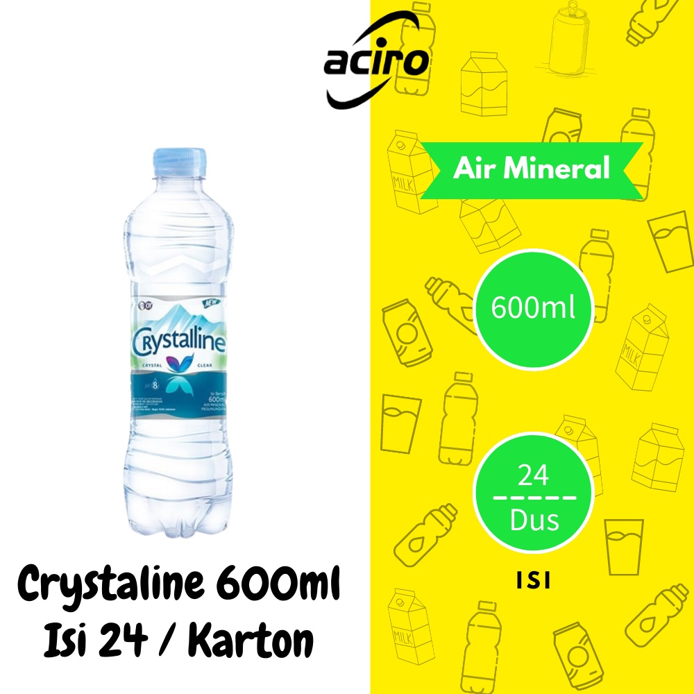 

Crystalin Air Mineral Botol 600ml Isi 24pcs / Kardus