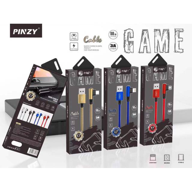 KABEL DATA GAMING SERIES PINZY L7 LIGHTNING CABLE