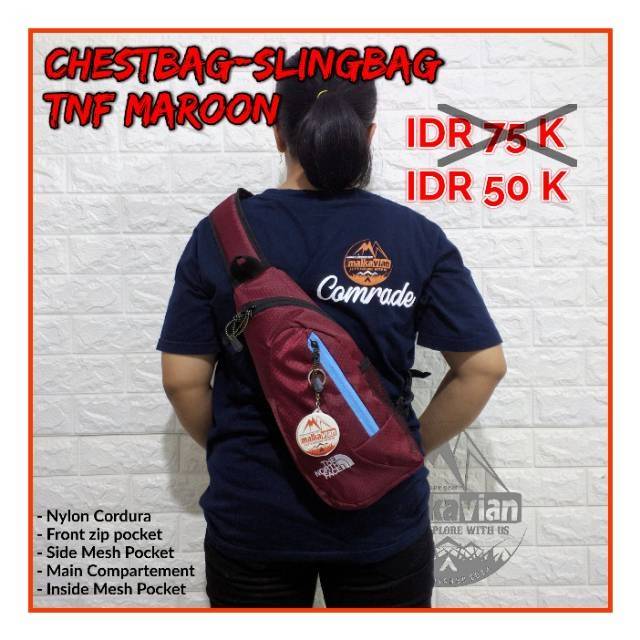 PROMO DISKON SALE JUNI ChestBag Slingbag Tas Slempang Punggung Pendaki gunung murah terlaris