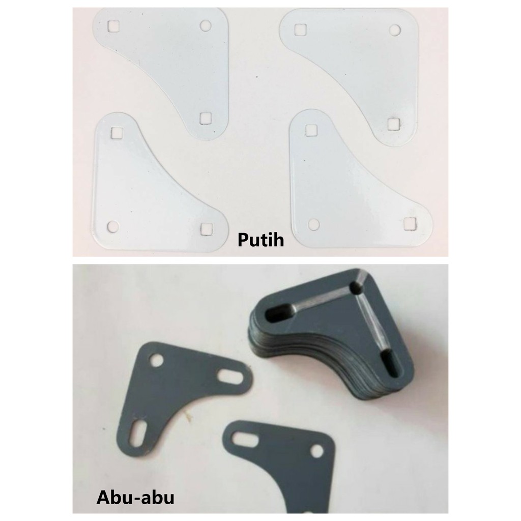 Besi Siku Lubang / Plat Siku Segitiga / Plat Siku Tebal 2pc