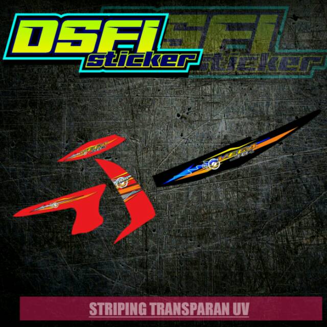 Striping vega rr transparan uv