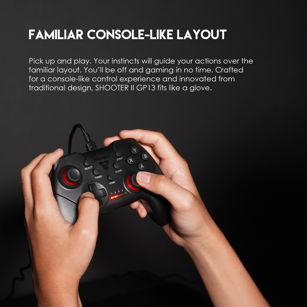 Gamepad Fantech Shooter II GP13 GP-13 Gaming Controller Joystick USB Windows/Android/PS