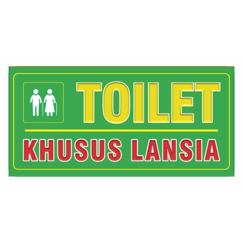 Stiker Toilet Khusus Lansia