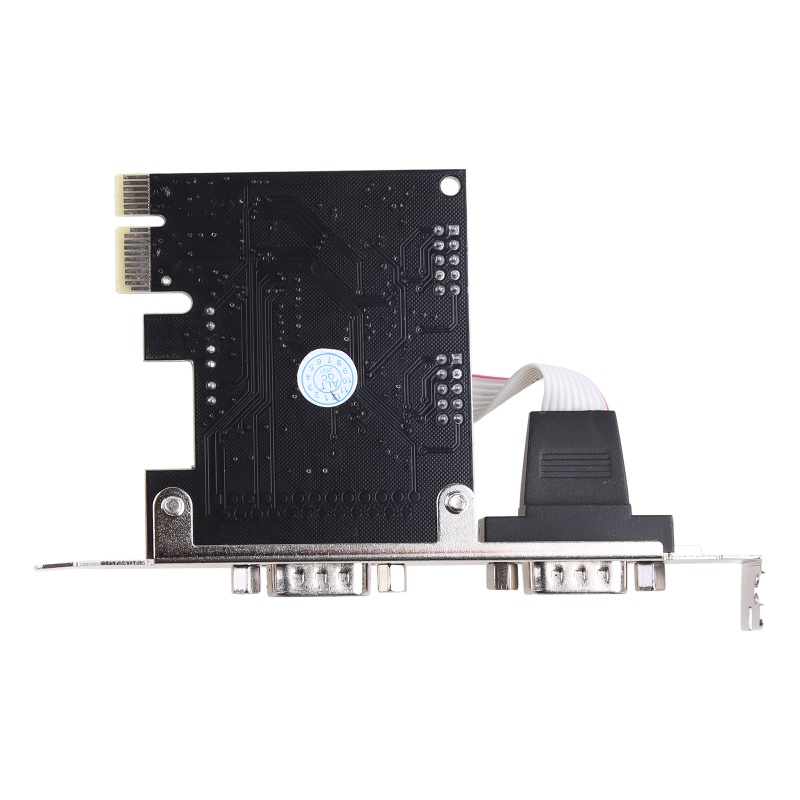 Btsg PCI-E Untuk Express Ke Dual Serial DB9 RS232 RS-232 Kartu Adaptor 2-Port Controller