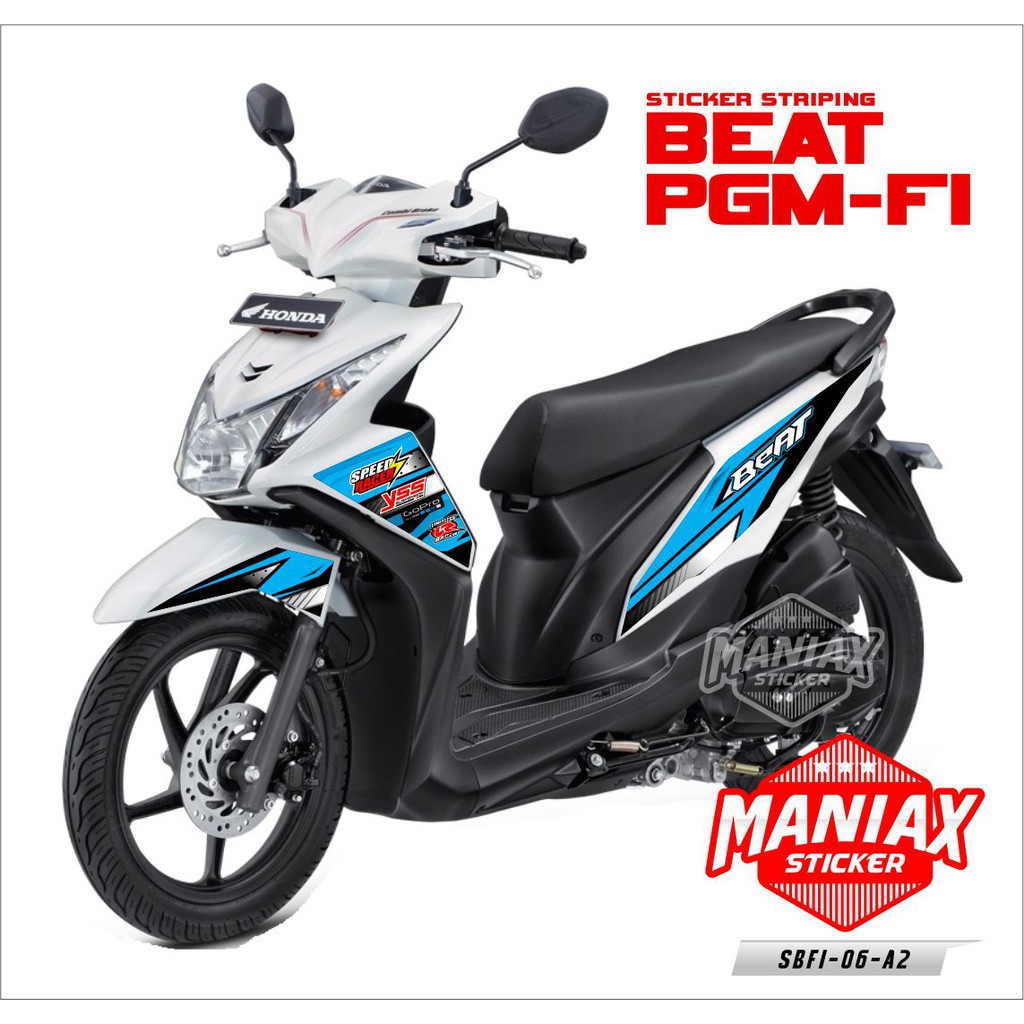 Striping Honda Beat Fi Variasi Sticker Striping Beat FI - Aksesoris Stiker Motor Beat Fi