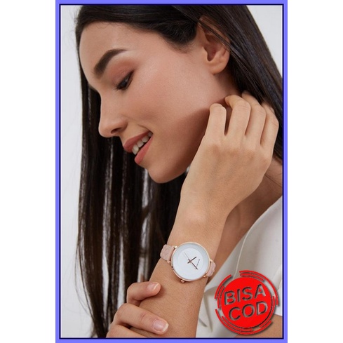Jam Tangan Wanita Anti Air Rubber Tanggal Aktif Terbaru Simple 142 White Jam Tangan Cewek Keren Impo
