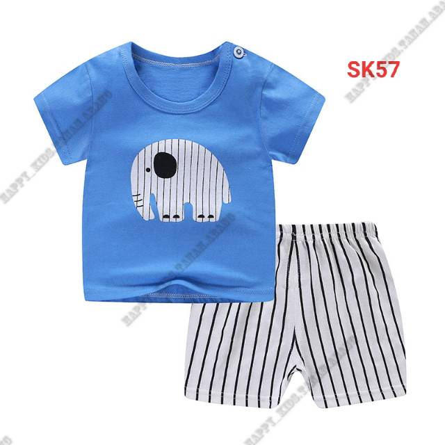 Setelan anak unisex/ setelan impor anak/ kaos anak / setelan anak murah / baju anak rumah