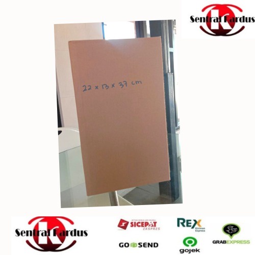 

( ISI 10 PCS)KARDUS BOX UK 22X13X37CM/KARDUS POLOS/KARDUS PACKING MURAH-centralkardus
