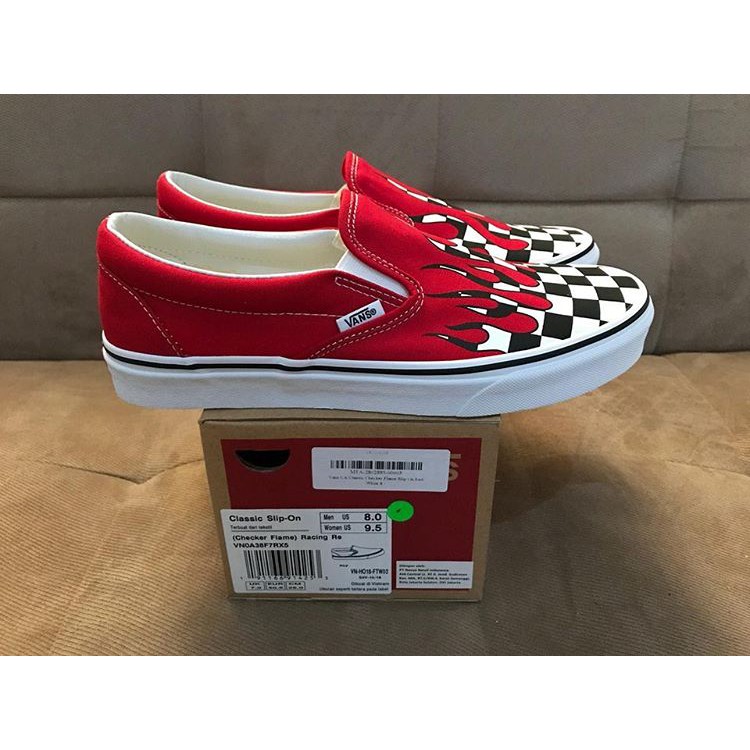 checker board red vans