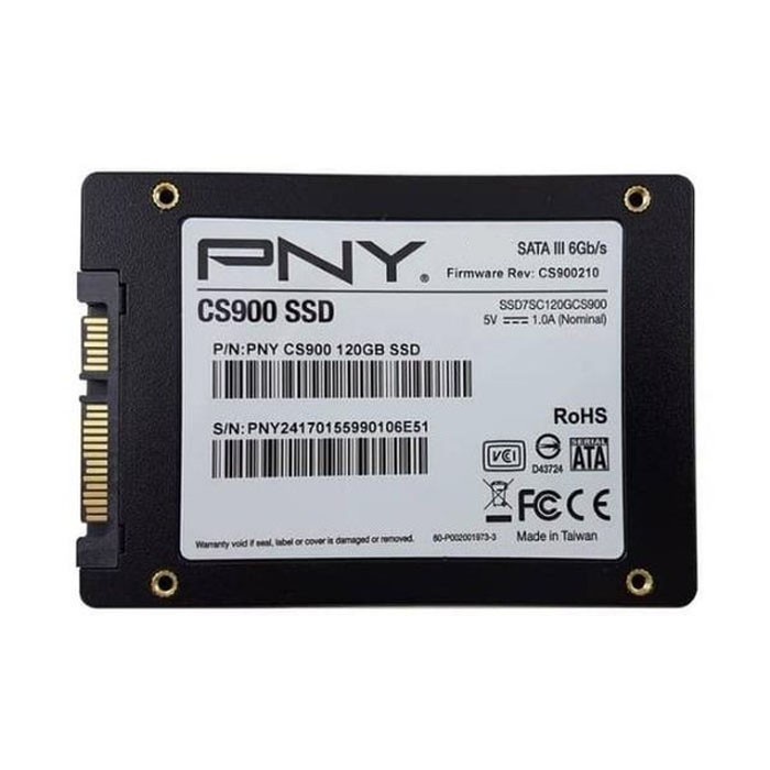 PNY CS900 Internal SSD 120GB/ 2.5 Inch/ SATA III/ 6 Gbps