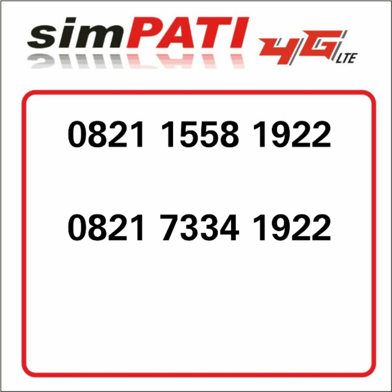 nomor cantik simpati best nomer telkomsel tahun 1922