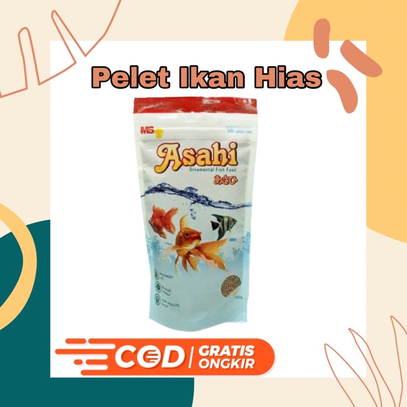 ASAHI Makanan ikan 100gr Pakan Ikan Hias Asahi 1mm