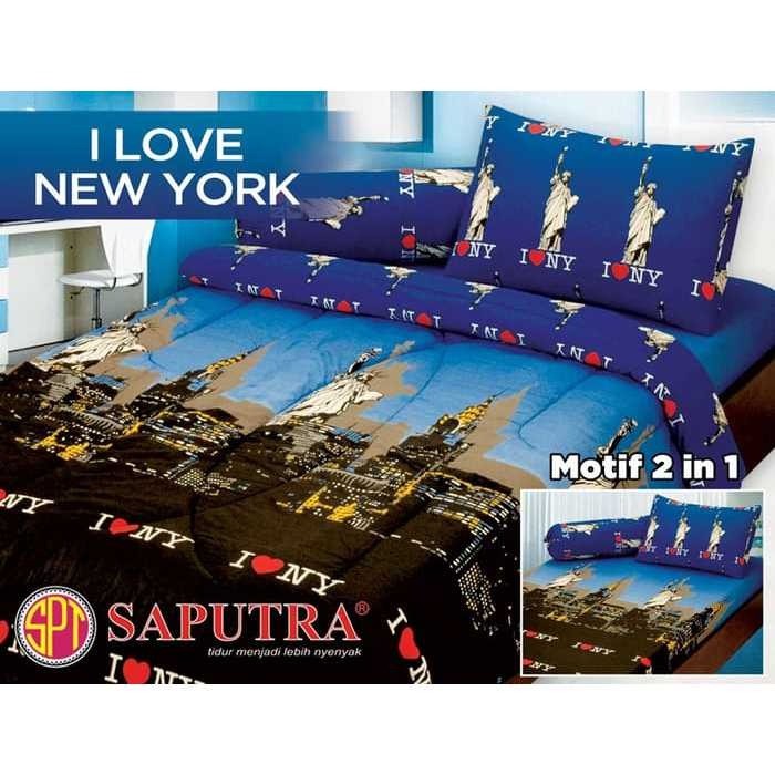 Sprei Saputra Twin 2in1 120 x 200 - Motif