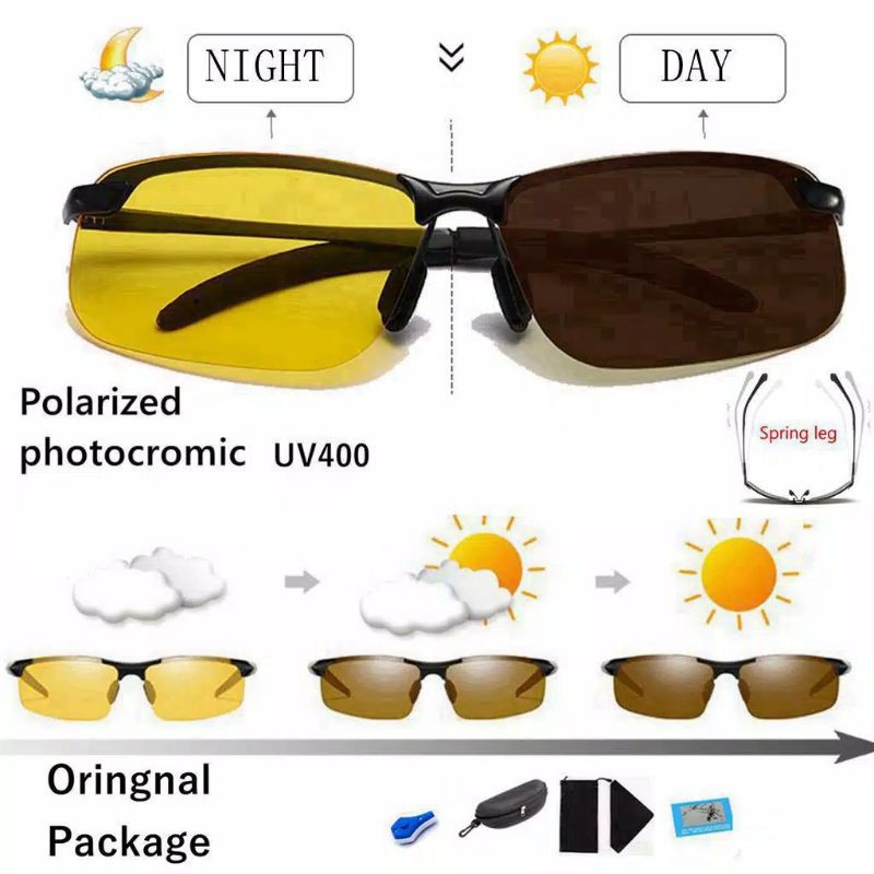 COD Original Night Vision Polarized Photocromic Anti UV Outdoor