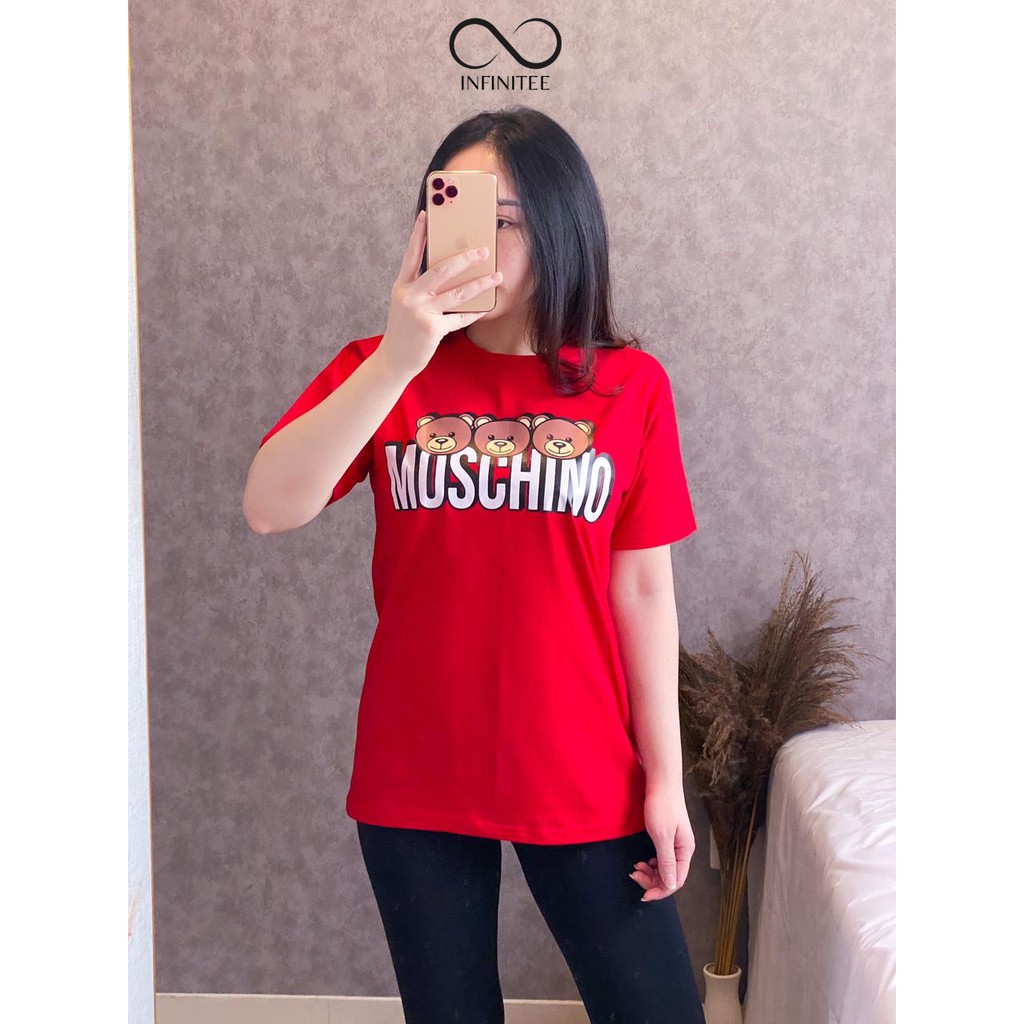 Atasan Wanita Lengan Pendek Kaos Motif Lucu Baju Cewek Bahan Cotton Combed 30s