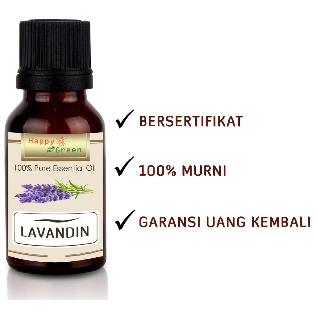 Happy Green Lavandin Essential Oil - Minyak Lavandula Grosso Bersertifikat