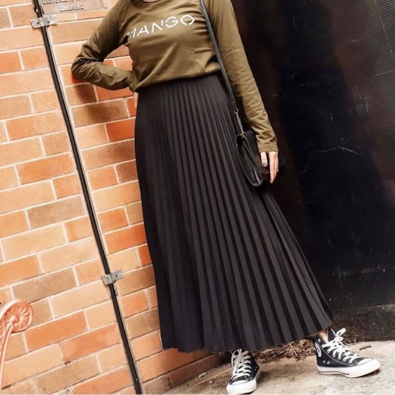 Rok Plisket Wanita Setelan Rok Wanita Jumbo Plisket Wanita Premium Rok Plisket Murah Rok Tutu