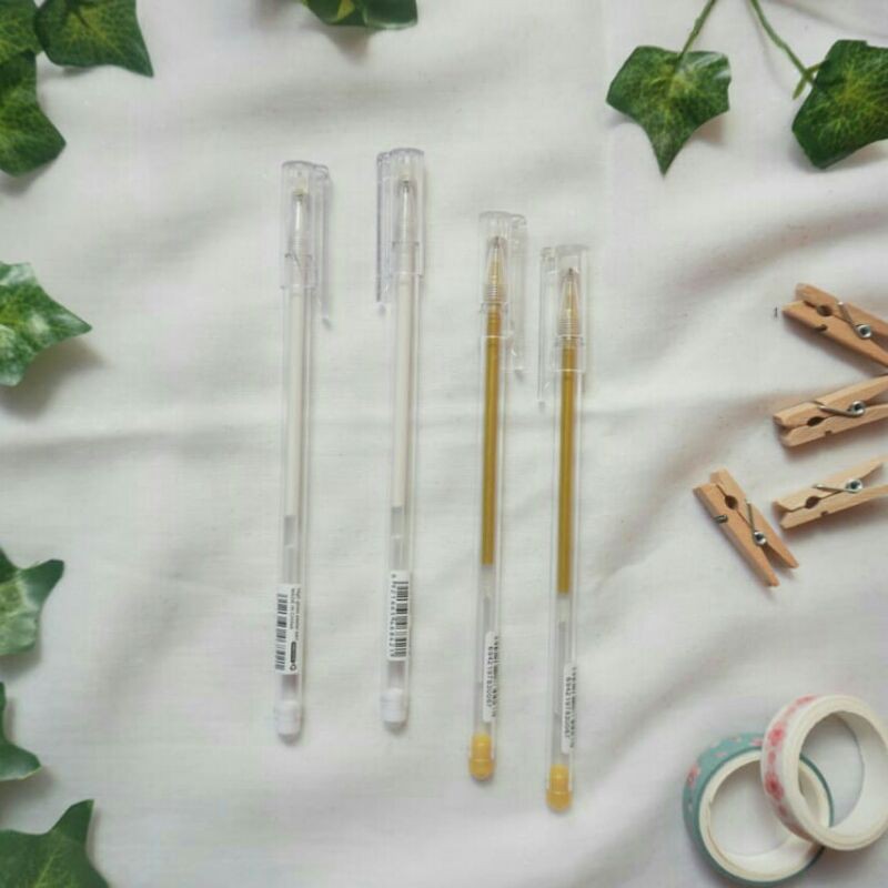 

Ballpoint Putih/Gold 0.5mm