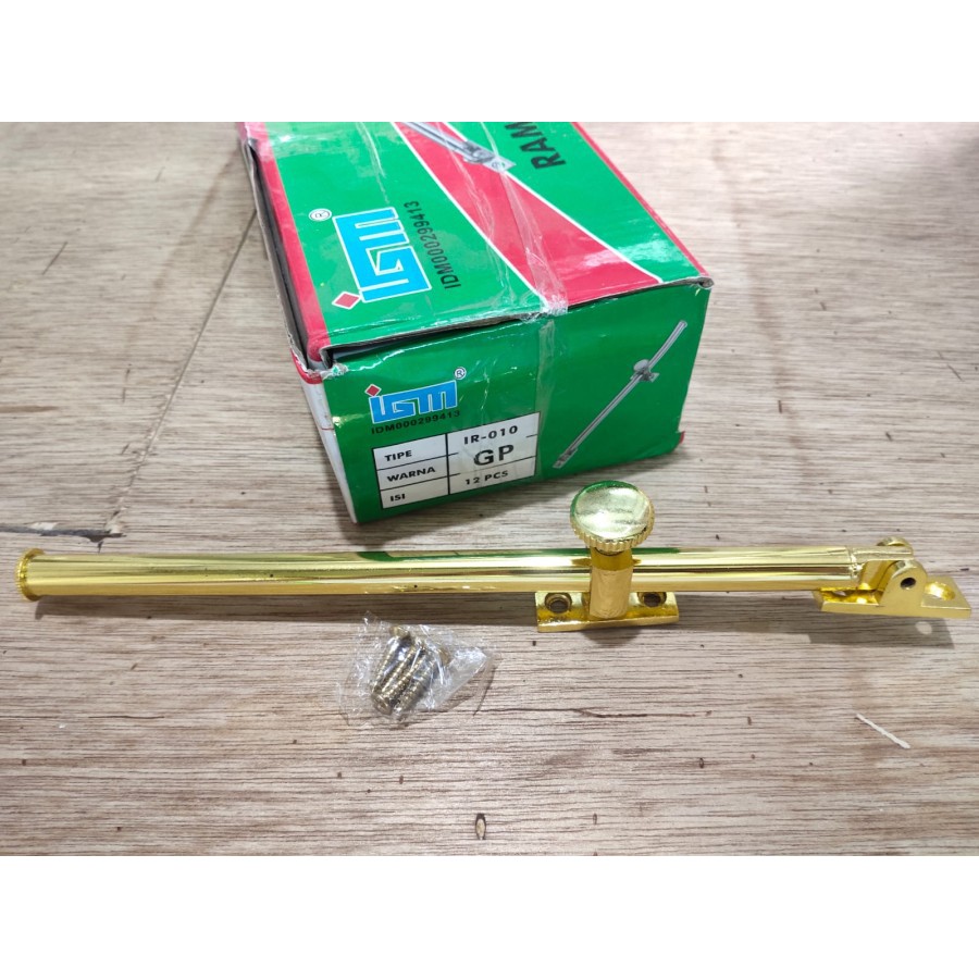RAMSKAR BULAT KUNING GP LAMSKAR PENAHAN JENDELA PUTAR TARIK IGM 10"
