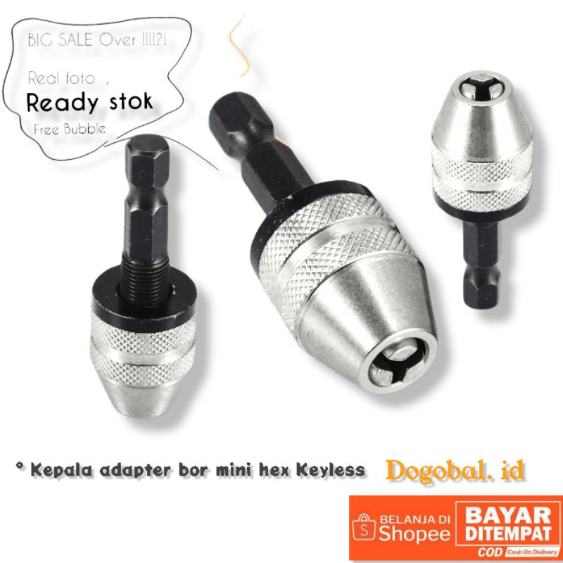 Adapter kepala bor  Chuck bor mini hex