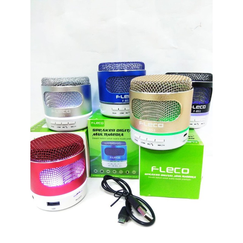 FLECO Speaker Bluetooth Speaker Mini MP3 Fleco F-851