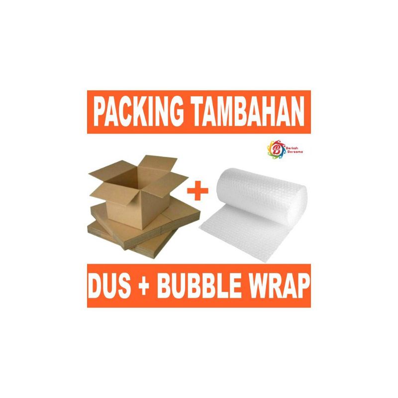 

paking tambahan kardus dan bubble wrap