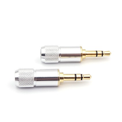 1pcs Knurled Pure copper 3.5mm plug stereo Earphone earbuds upgrade cable audio in-line type