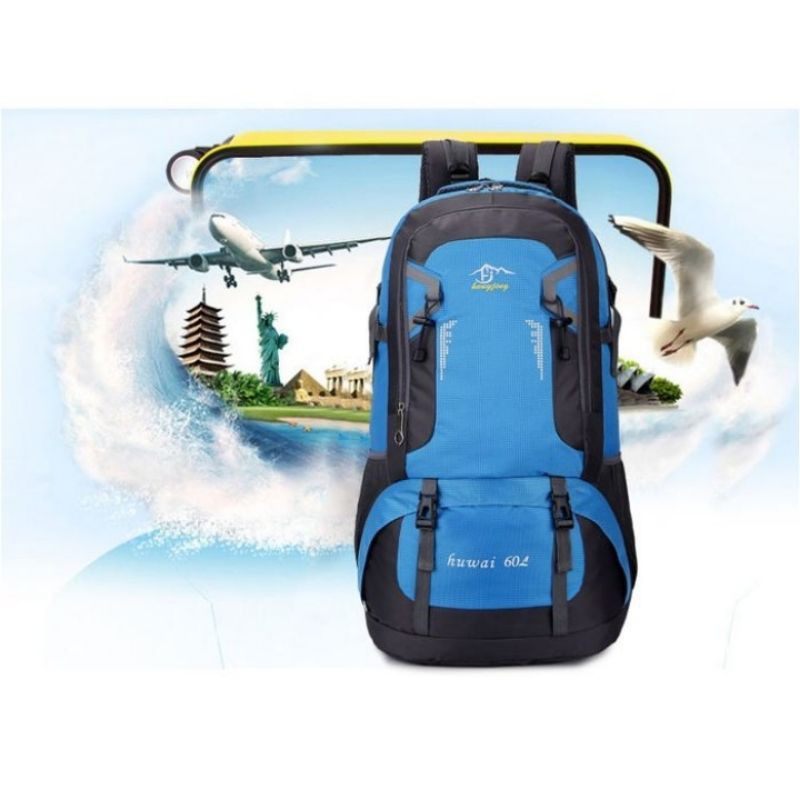 Backpack Travel Hiking Camping Bag Tas Ransel 60L - TOS