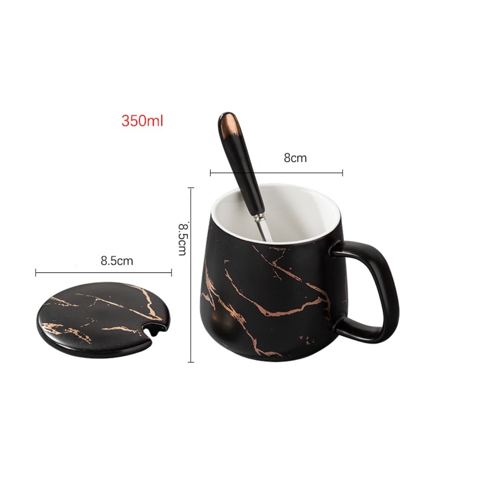 Marble Mug Set / Gelas Keramik Marble Porcelain Cangkir Kopi Teh Hampers Kado Bingkisan Souvenir Gift Box