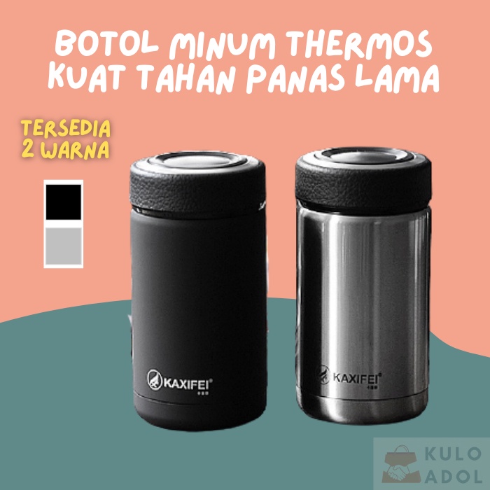 Botol Minum Tumbler Thermos Stainless Steel 400ML Termos Kopi Teh Free BPA Tahan Panas