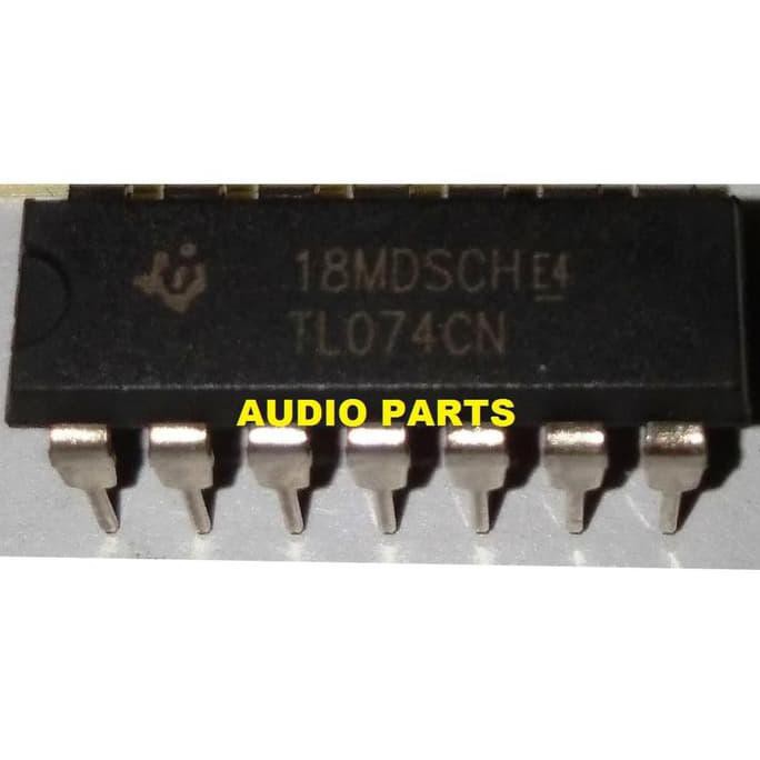 Ic Tl074 Tl 074 Tl074Cn Tl074Cp Low Noise J-Fet Dip14 Audiopa83