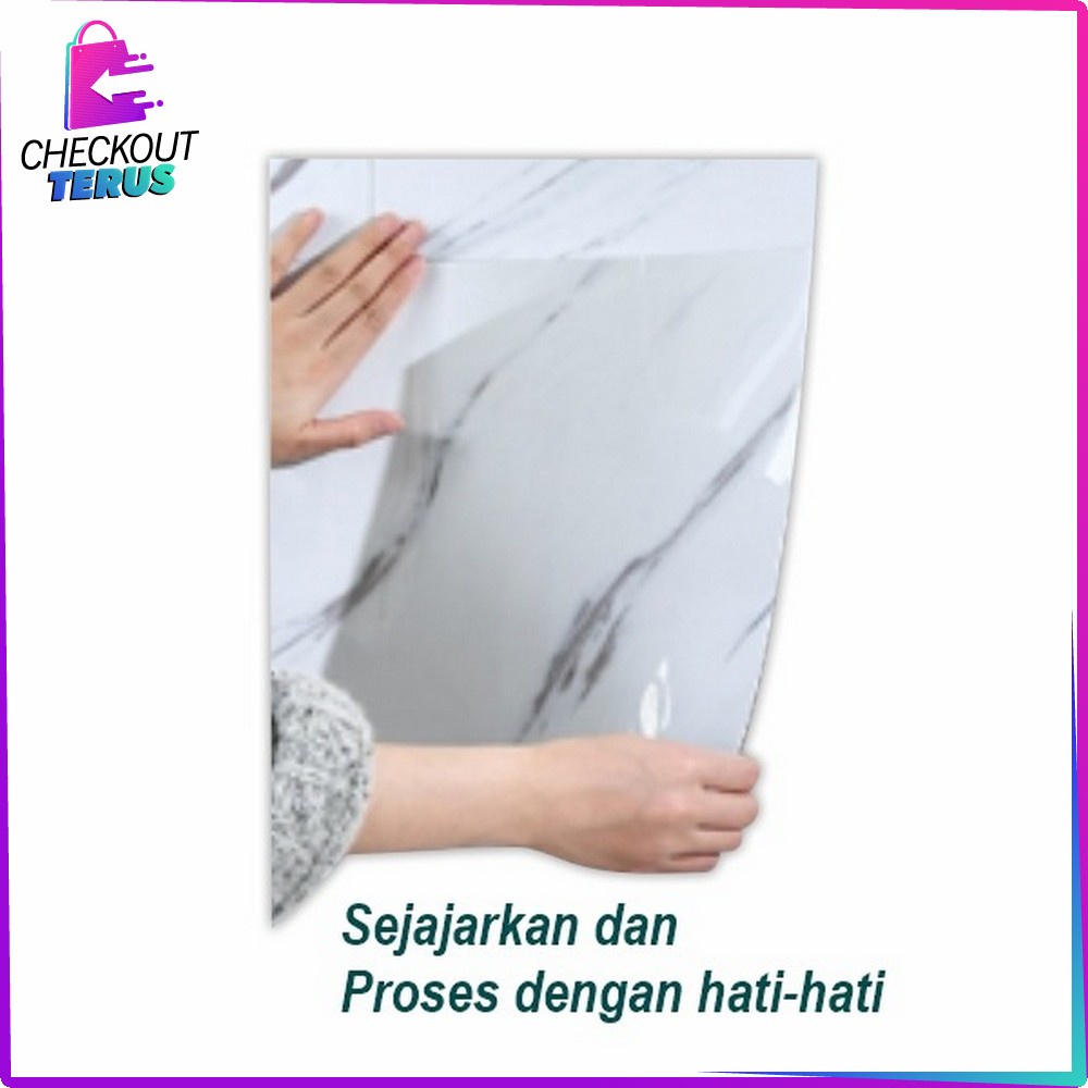 CT C427 Stiker Lantai Vynil Marble Ukuran 30x30cm dan 30x60cm Sticker Dekorasi Vinil Lantai Marbel Granit  Lemari Cabinet Marbel Serbaguna