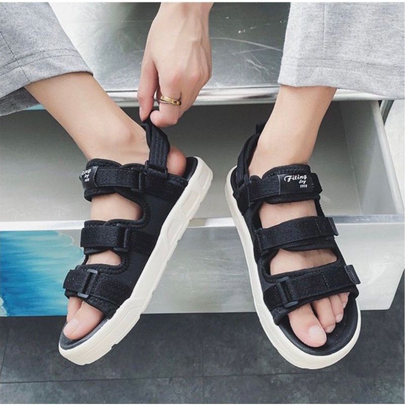 RIBI - Sandal Velcro Wanita Pria / Sendal Cassual / Sendal Gunung Wanita / Korea Style 100% Import