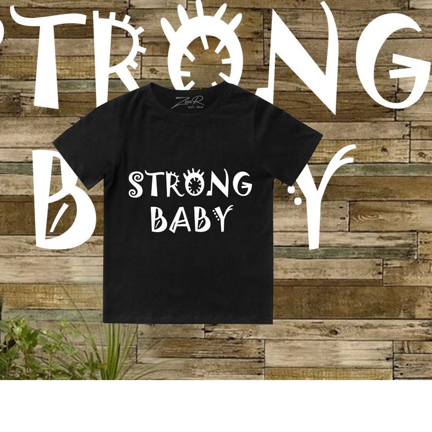 (COD )NEW_PRODUCT ZNAR - baju kaos bayi - anak / anak-anak 0-5 tahun Strong Baby harga bersaing