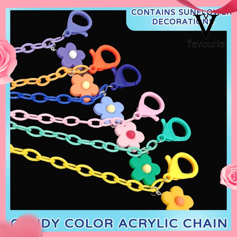 [COD]1 pcs Rantai topeng bunga resin anti selip anak-anak-FA