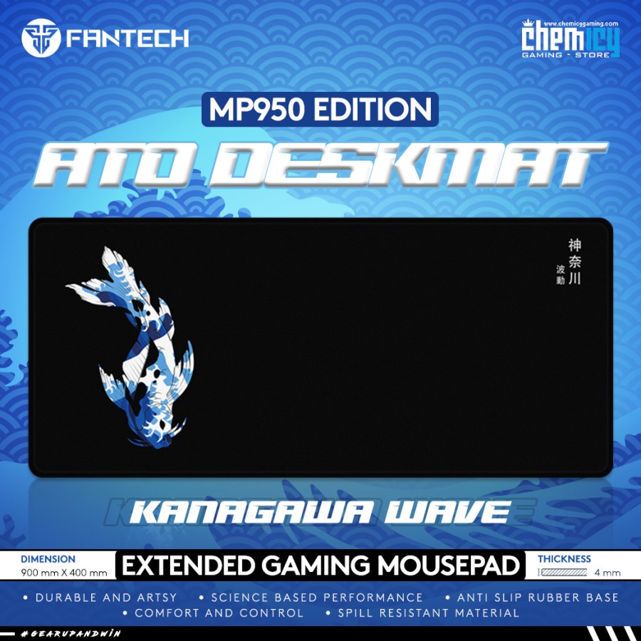 Fantech MP905 ATO Kanagawa Wave Cloth XL Gaming Mousepad