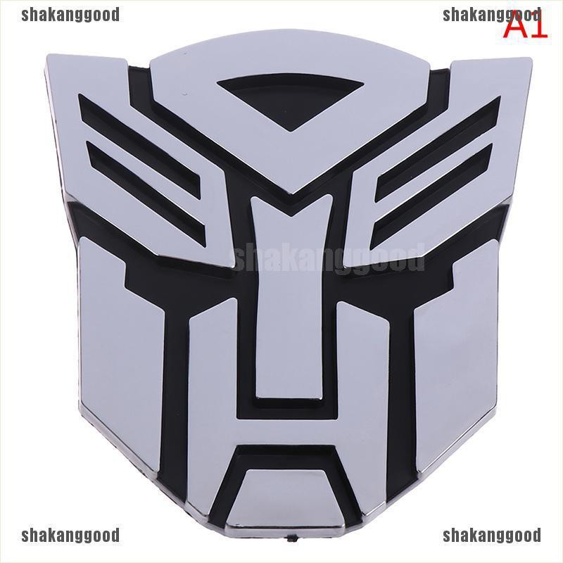 Skid Stiker Emblem Logo Transformers 3D Untuk Mobil