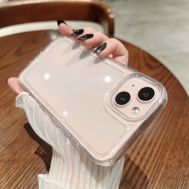 (2 Gen) Hard Case Transparan Untuk IPhone 14 13 12 11 Pro Max X XR Xs Max 7 8 Plus SE 2020