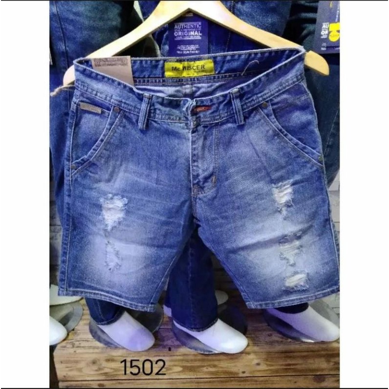 CELANA PENDEK PRIA JIN REPPEAT SOBEK PREMIUM BEST SELLER SAKU MIRING