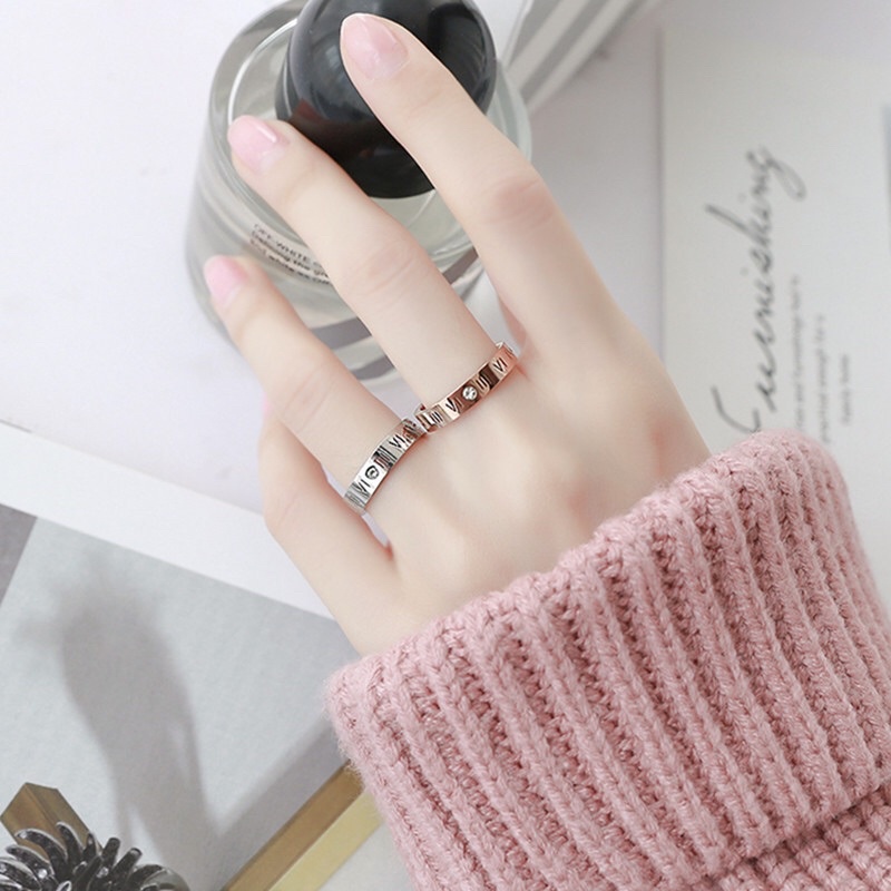 Cincin Titanium Korea Fashion Style Trending Premium Vintage