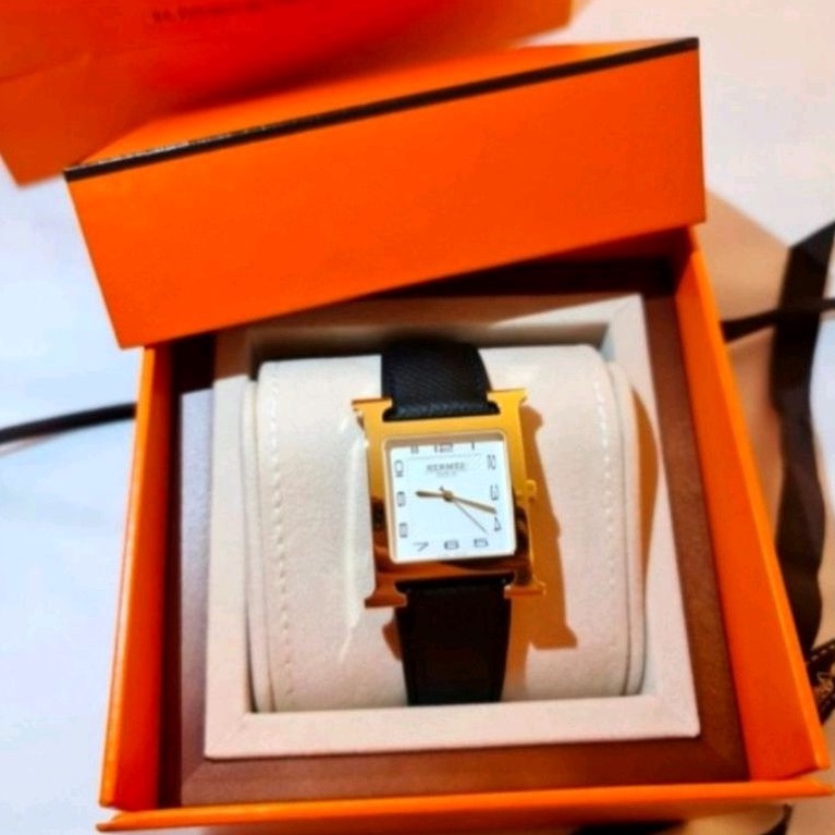 Watch Hermes H Hour TGM Epsom Noir