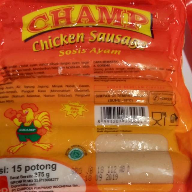 

Sosis champ 375 gr